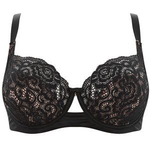 RESERVED Panache Black Quinn Balconette in Ink UK 32H